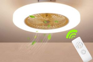 ventilador de techo sin aspas behwu con mando