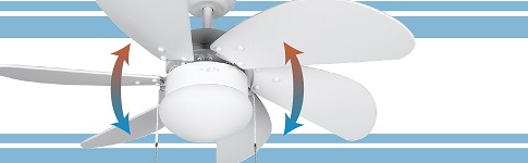 ventilador de techo Orbegozo CP 15076 B modo invierno/verano